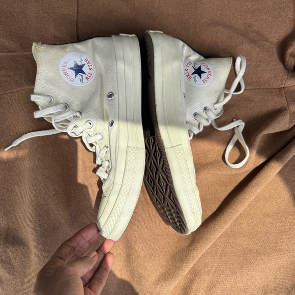 CONVERSE x PLAY Comme des Garçons Chuck 70 Limited Edition - unisex Male 7 Wom 9 - Picture 3 of 10